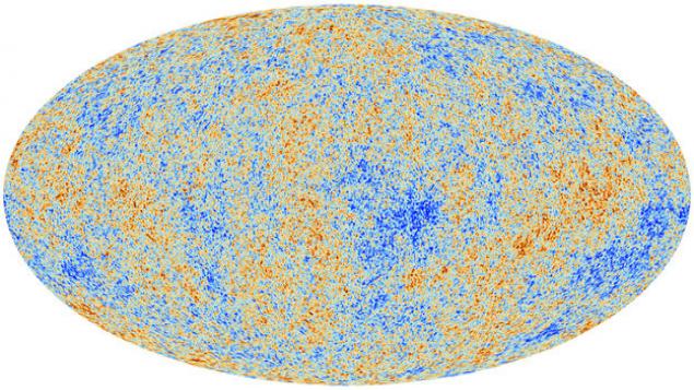 Image du satellite européen Planck : L'univers 380 000 ans après le Big Bang. Il est alors de la taille d'un 