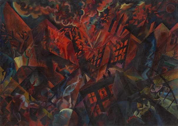 George Grosz, Explosion, 1917